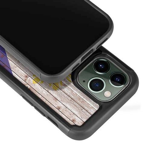 Philippines Flag Dark Wood iPhone 13 Pro Cargo Case